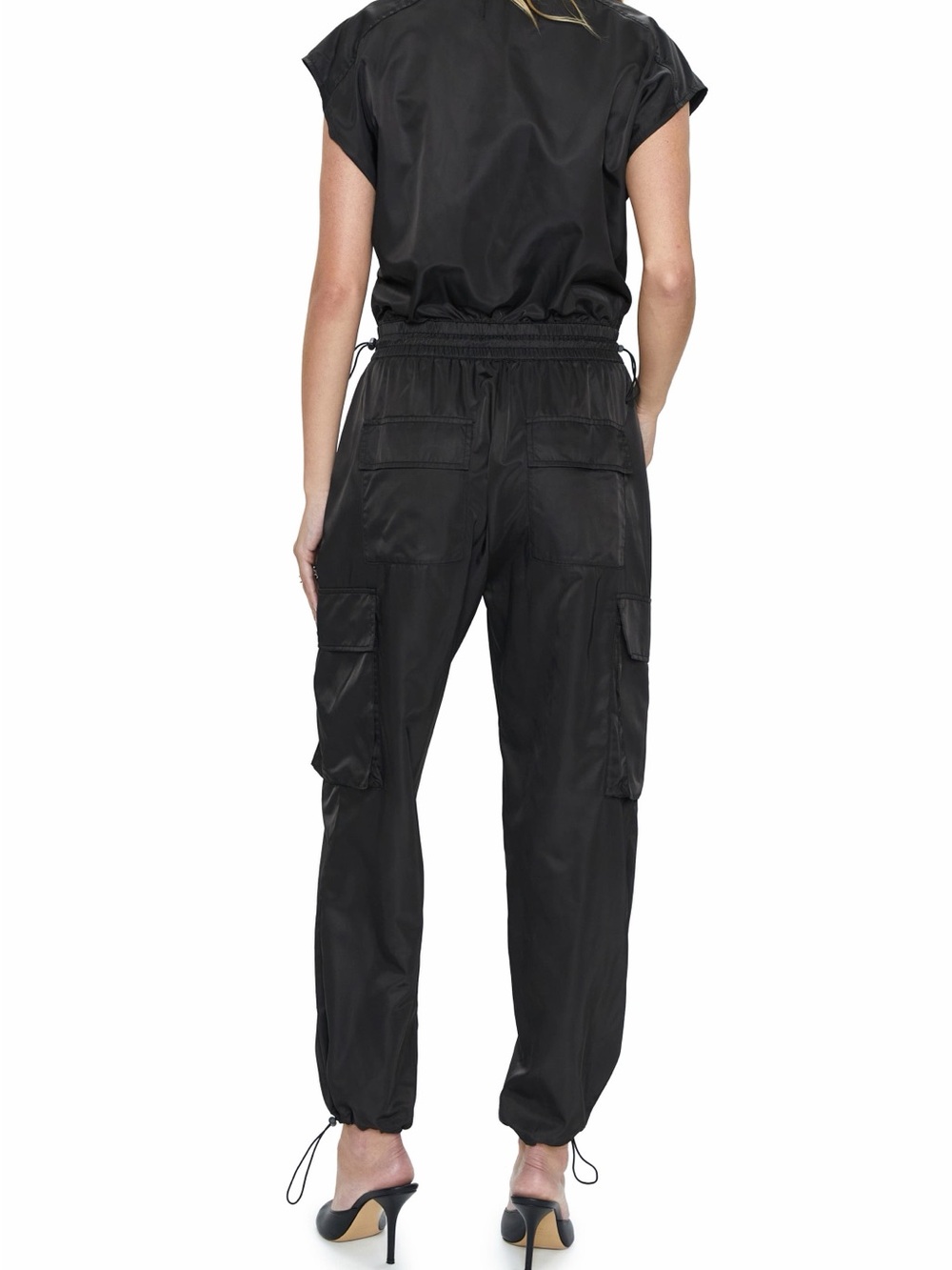 Pistola Jade Black Utility Jumpsuit - Women's Cargo Style - Picture 11 of 13